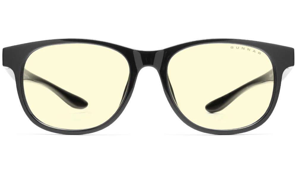 GUNNAR kancelářske/herní brýle  RUSH KIDS LARGE (8-12) ONYX jantarová skla BLF 65 NATURAL focus