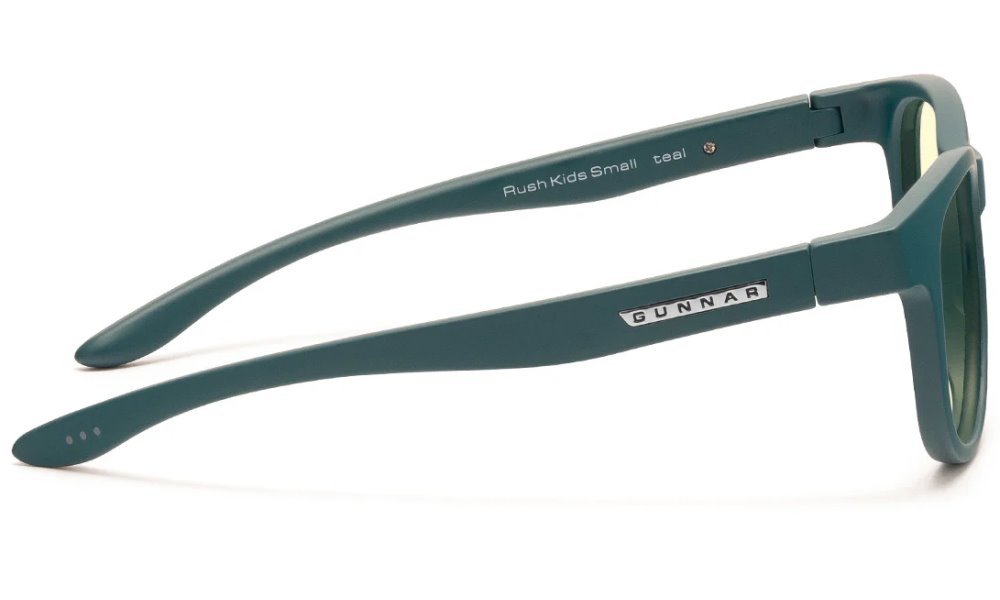 GUNNAR kancelářske/herní brýle  RUSH KIDS SMALL (4-8) TEAL jantarová skla BLF 65 NATURAL focus