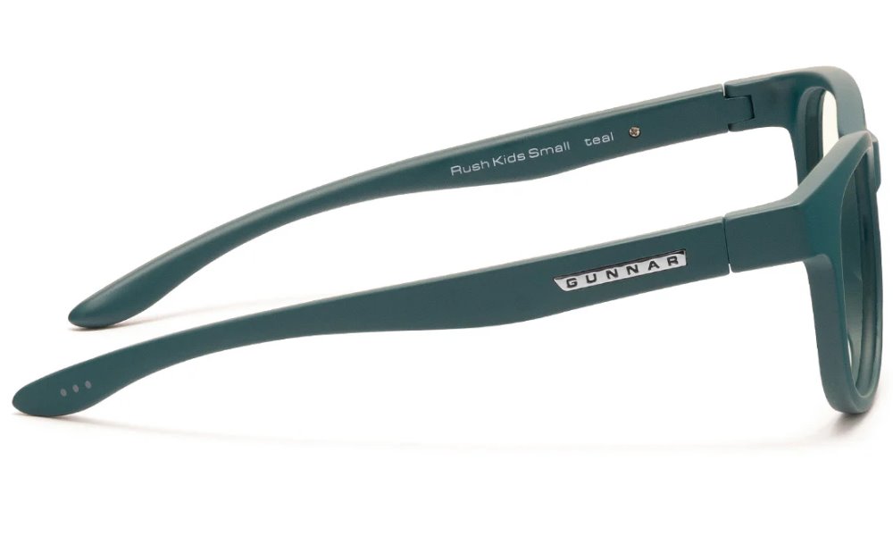 GUNNAR kancelářske/herní brýle  RUSH KIDS SMALL (4-8) TEAL čirá skla BLF 35 NATURAL focus