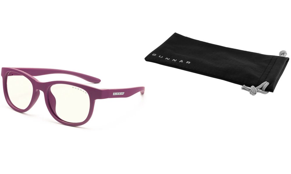 GUNNAR kancelářske/herní brýle  RUSH KIDS SMALL (4-8) MAGENTA čirá skla BLF 35 NATURAL focus