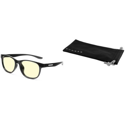 GUNNAR kancelářske/herní brýle  RUSH KIDS LARGE (8-12) ONYX jantarová skla BLF 65 NATURAL focus