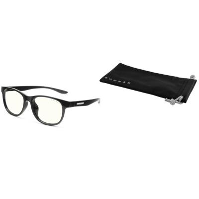 GUNNAR kancelářske/herní brýle  RUSH KIDS LARGE (8-12) ONYX čirá skla BLF 35 NATURAL focus