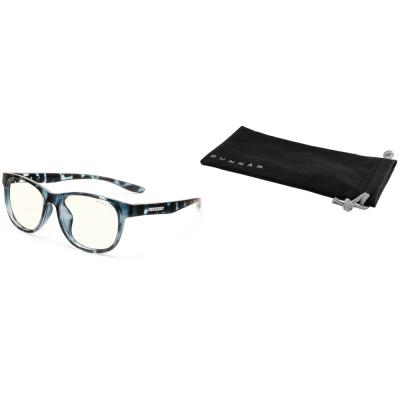 GUNNAR kancelářske/herní brýle  RUSH KIDS LARGE (8-12) NAVY TORTOISE čirá skla BLF 35 NATURAL focus