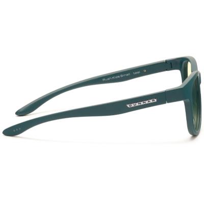 GUNNAR kancelářske/herní brýle  RUSH KIDS SMALL (4-8) TEAL jantarová skla BLF 65 NATURAL focus