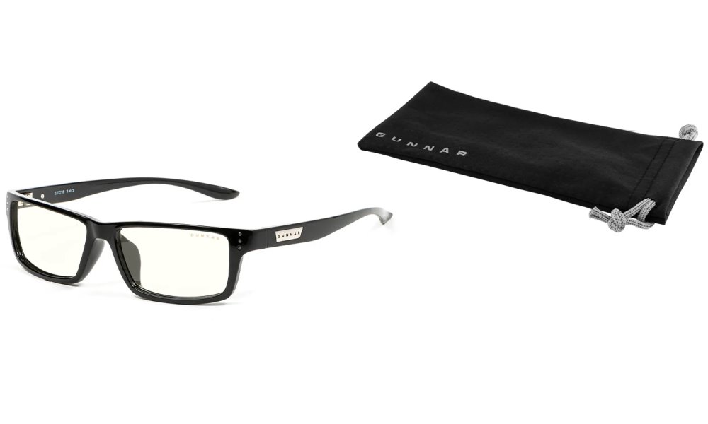 GUNNAR kancelářske/herní brýle  RIOT ONYX čirá skla BLF 35 GUNNAR focus