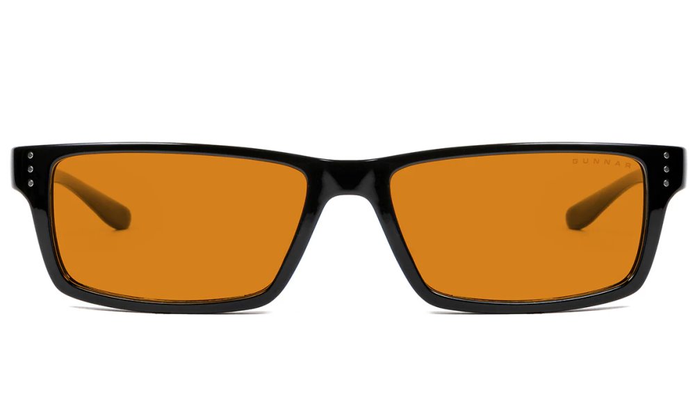 GUNNAR kancelářske/herní brýle  RIOT ONYX jantarová skla MAX BLF 98 GUNNAR focus