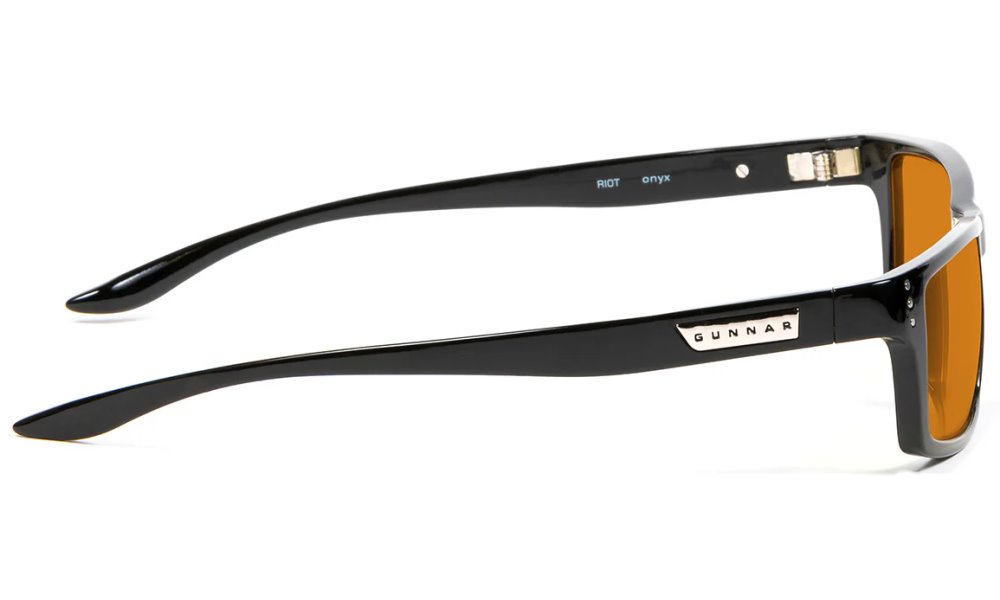 GUNNAR kancelářske/herní brýle  RIOT ONYX jantarová skla MAX BLF 98 GUNNAR focus