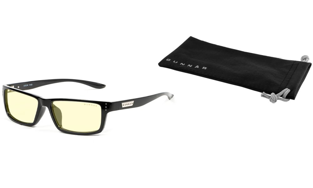 GUNNAR kancelářske/herní brýle  RIOT ONYX jantarová skla BLF 65 GUNNAR focus