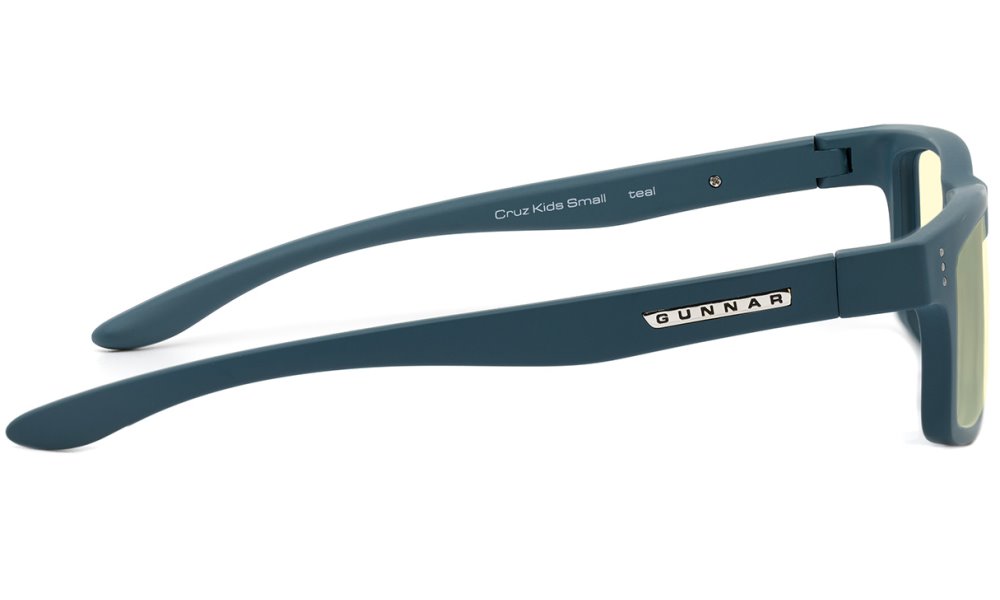 GUNNAR kancelářske/herní brýle  CRUZ KIDS SMALL (4-8) TEAL jantarová skla BLF 65 NATURAL focus