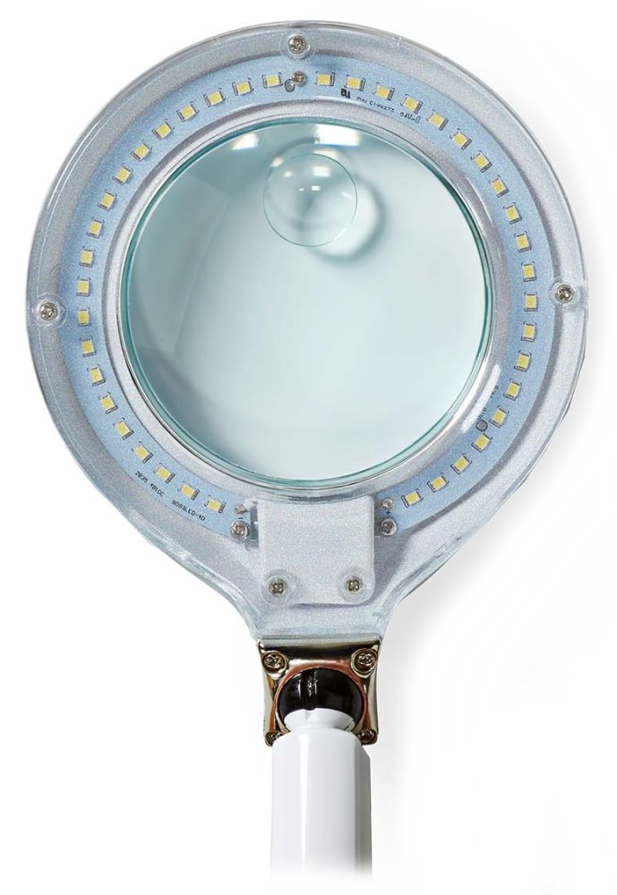 POŠKOZENÝ OBAL - NEDIS zvětšovací stolní LED lampa/ čočka 3 + 12 dioptrií/ spotřeba 6,5 W/ teplota 6500 K/ světelný tok 585 lm...
