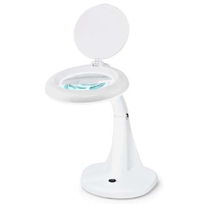 POŠKOZENÝ OBAL - NEDIS zvětšovací stolní LED lampa/ čočka 3 + 12 dioptrií/ spotřeba 6,5 W/ teplota 6500 K/ světelný tok 585 lm...