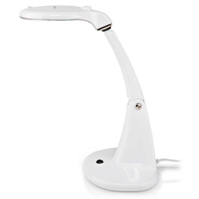 POŠKOZENÝ OBAL - NEDIS zvětšovací stolní LED lampa/ čočka 3 + 12 dioptrií/ spotřeba 6,5 W/ teplota 6500 K/ světelný tok 585 lm...