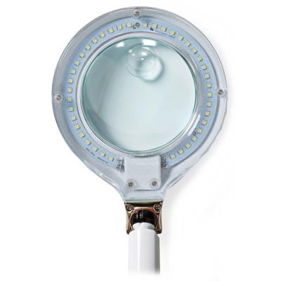 POŠKOZENÝ OBAL - NEDIS zvětšovací stolní LED lampa/ čočka 3 + 12 dioptrií/ spotřeba 6,5 W/ teplota 6500 K/ světelný tok 585 lm...