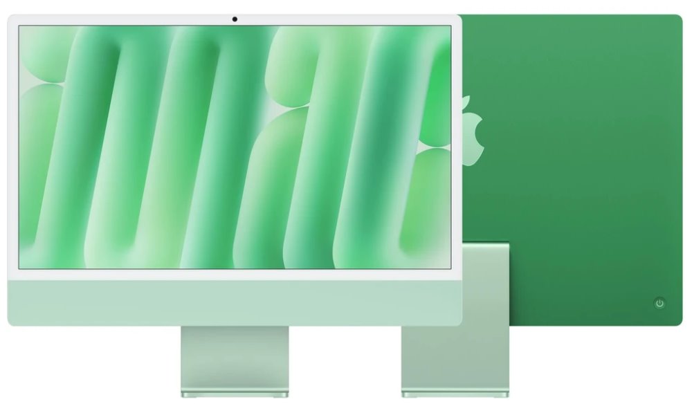 Apple iMac 24" (2024) / M4 / 4,5K Retina displej / 10C CPU / 10C GPU / 16GB RAM / 512 GB SSD / Zelený