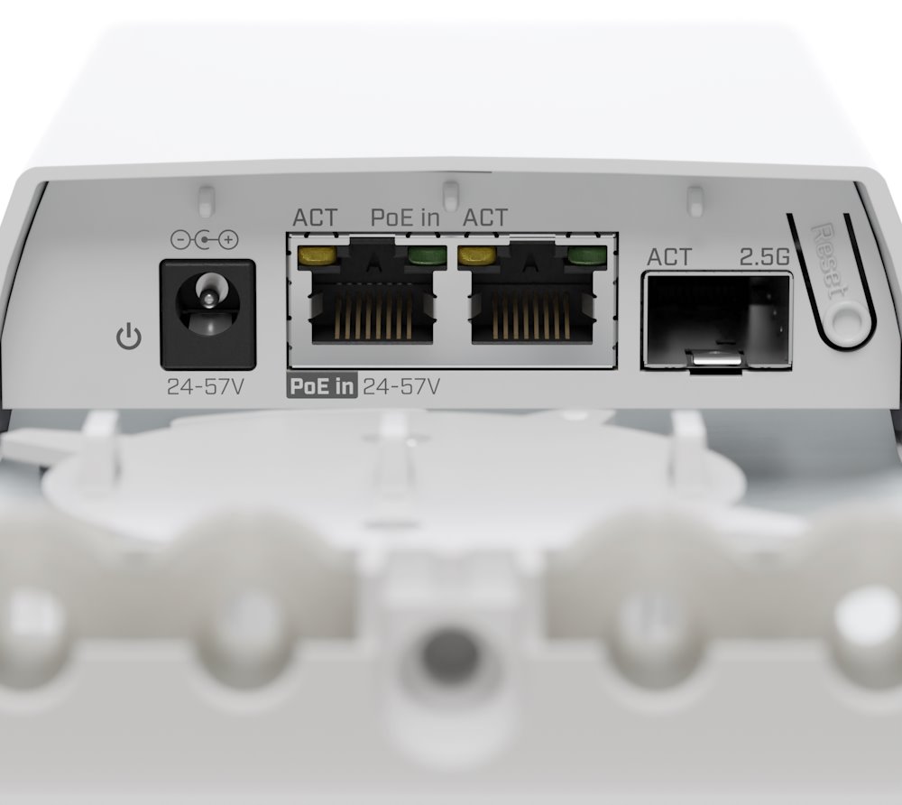 MikroTik FTC21 media convertor 2,5 Gbps SFP, 2x GbE, SwOS Lite