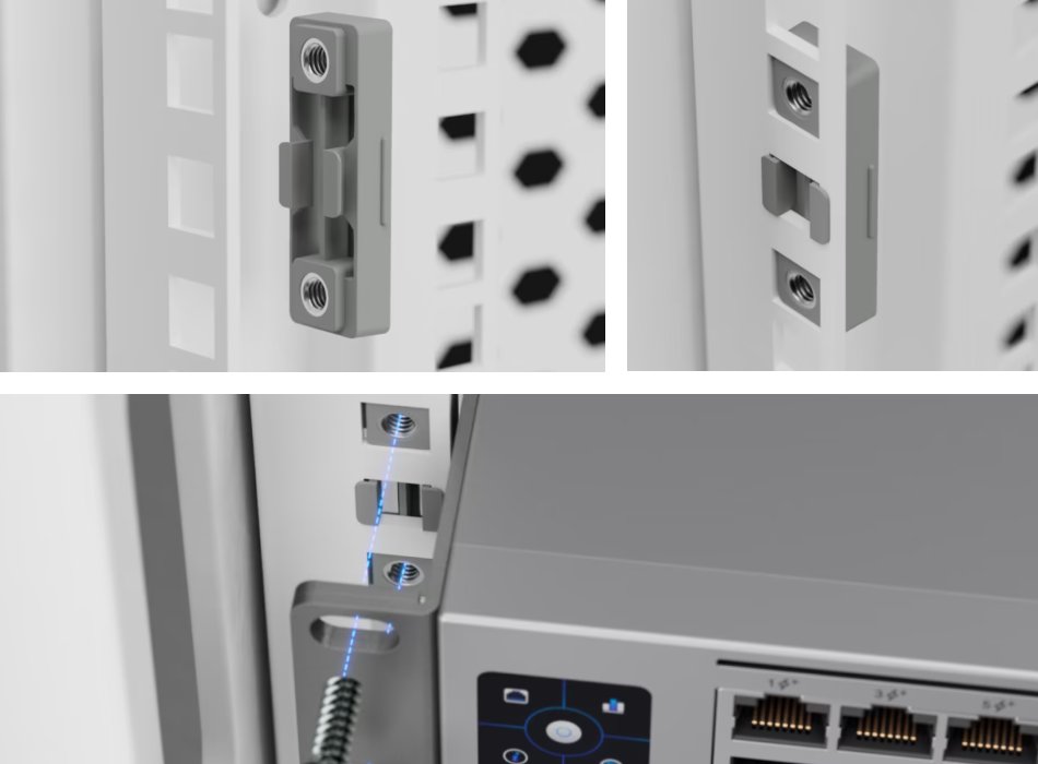 Ubiquiti Precision Rack Mount Kit, 20-Pack - Zásuvná vložka pro UniFi rack, 1U, sada 20ks