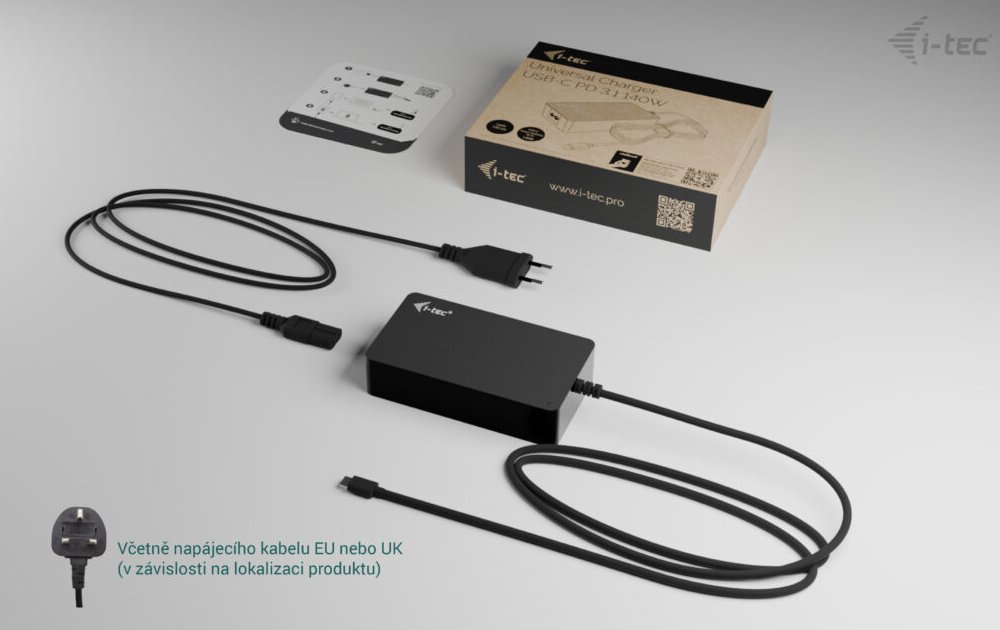 i-tec univerzální nabíječka USB-C Power Delivery 3.1, 140 W