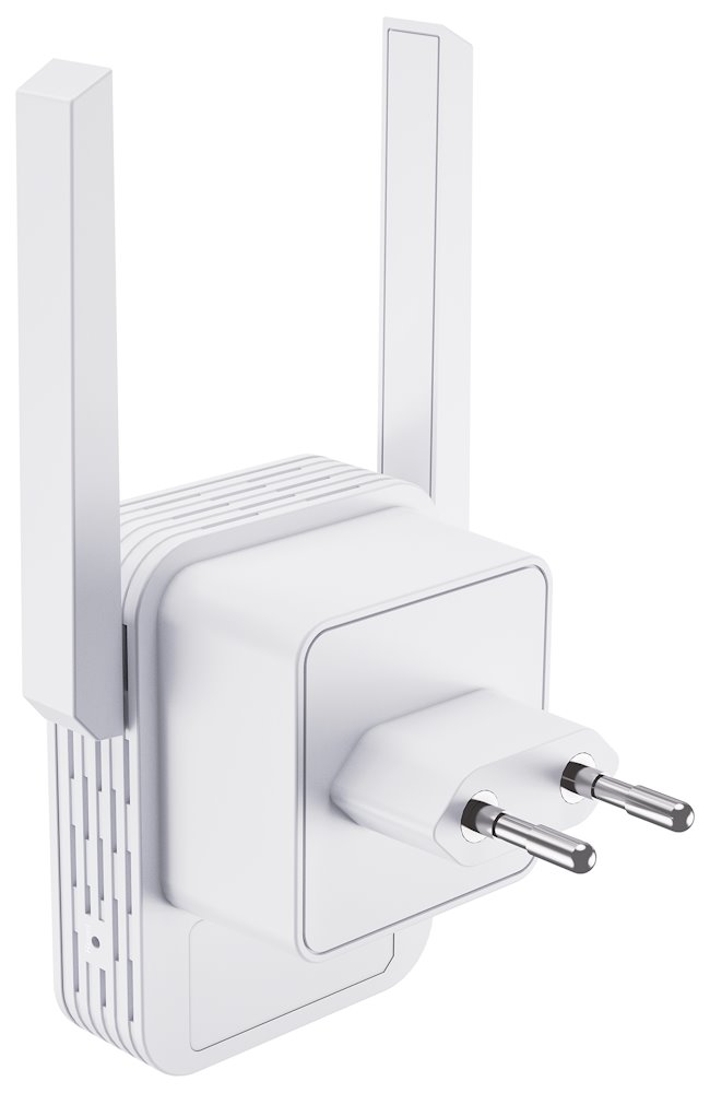 STRONG univerzální opakovač 300S/ Wi-Fi standard 802.11b/g/n/ 300 Mbit/s/ 2,4GHz/ 1x LAN/ bílý