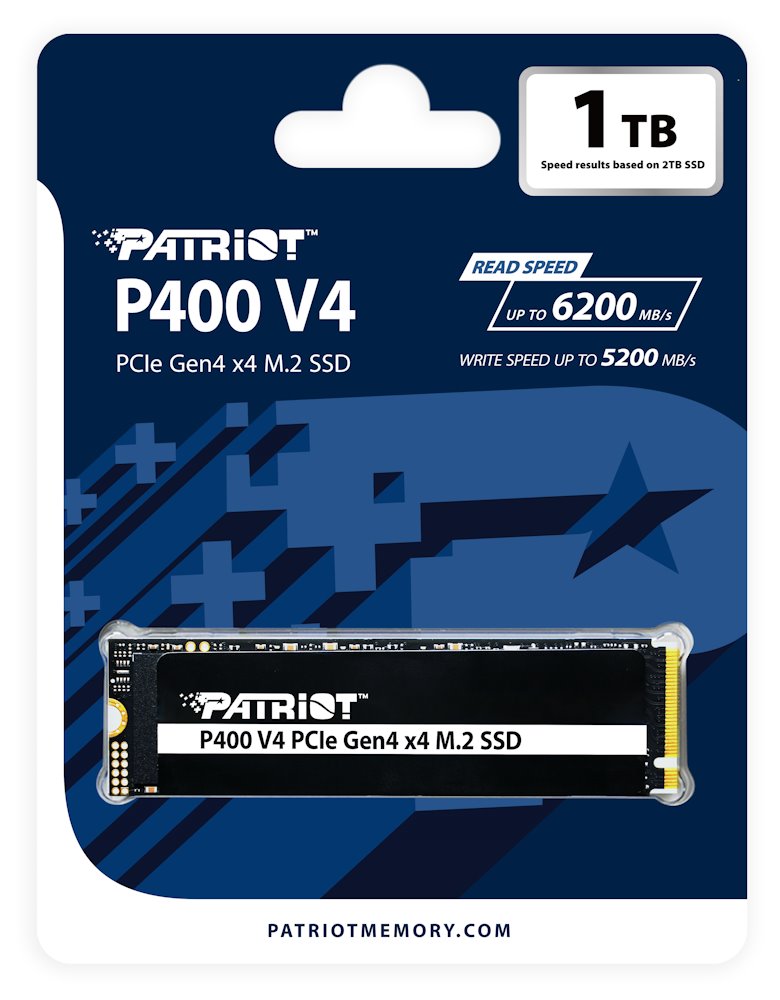 PATRIOT P400 V4 1TB SSD / Interní / M.2 PCIe Gen4 x4 NVMe / 2280