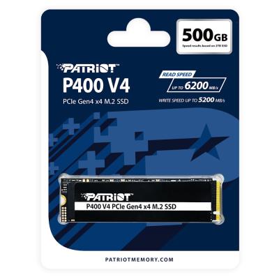 PATRIOT P400 V4 500GB SSD / Interní / M.2 PCIe Gen4 x4 NVMe  / 2280