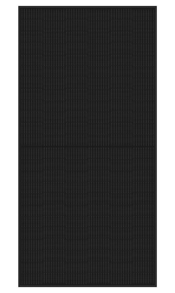 ELERIX ESM-600T solární panel celočerný, TOPCon N type, Mono, Half Cut 600Wp, 144 článků