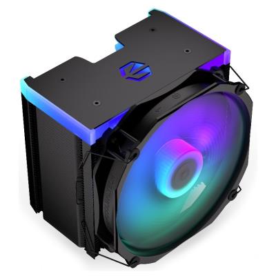 Endorfy chladič CPU Fortis 5 Black ARGB / 140mm fan/ 6 heatpipes / PWM / nanoreset controller / pro Intel i AMD / černý