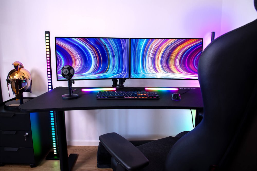 AROZZI herní stůl ARENA MEDIUM Pure Black/ černý/ šíře 140 cm