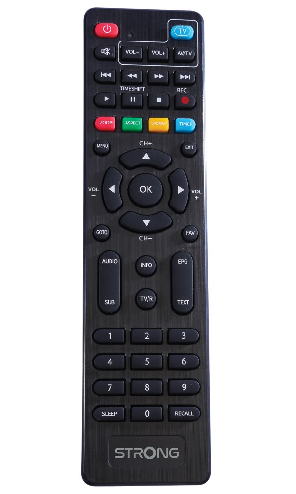 STRONG DVB-T/T2 tuner HDMI stick SRT 84/ Full HD/ H.265/HEVC/ externí anténa/ EPG/ PVR/ HDMI/ USB/ micro USB/ IR/ černý