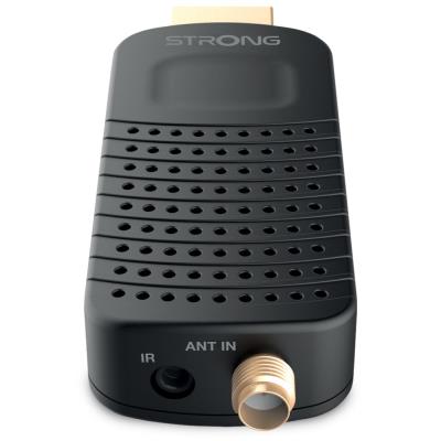 STRONG DVB-T/T2 tuner HDMI stick SRT 84/ Full HD/ H.265/HEVC/ externí anténa/ EPG/ PVR/ HDMI/ USB/ micro USB/ IR/ černý