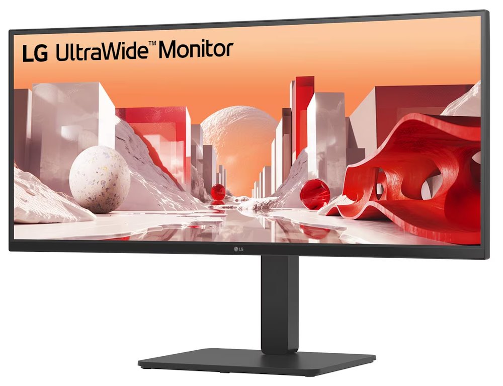 LG monitor 34BA85QE IPS 34"  QHD zakřivený /3440x1440 /21:9/300 cd/m2/5ms/HDMI/DP/USB-C/60Hz/HDR10/ OnScreen Control