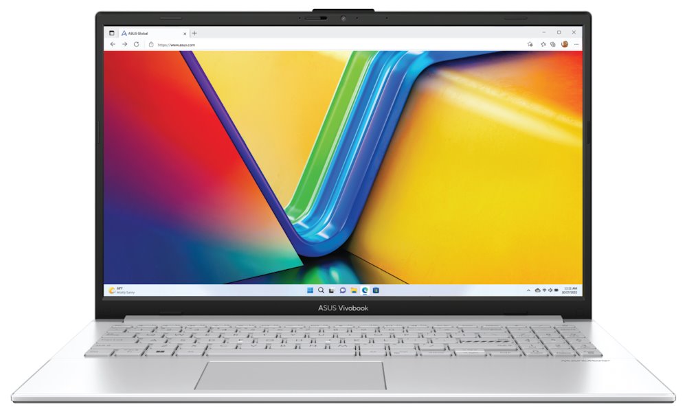 ASUS Vivobook Go/ N100/ 4GB/ 128GB UFS/ Intel® Graphics/ 15,6"FHD/ W11H S/ stříbrný