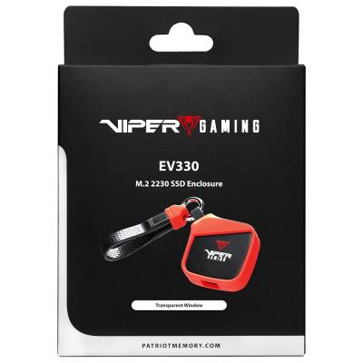 PATRIOT EV330 M.2 PCIe SSD Enclosure / Rámeček pro NVMe SSD 2230 / USB-C Gen 3.2 / plastové tělo + silikonový rám