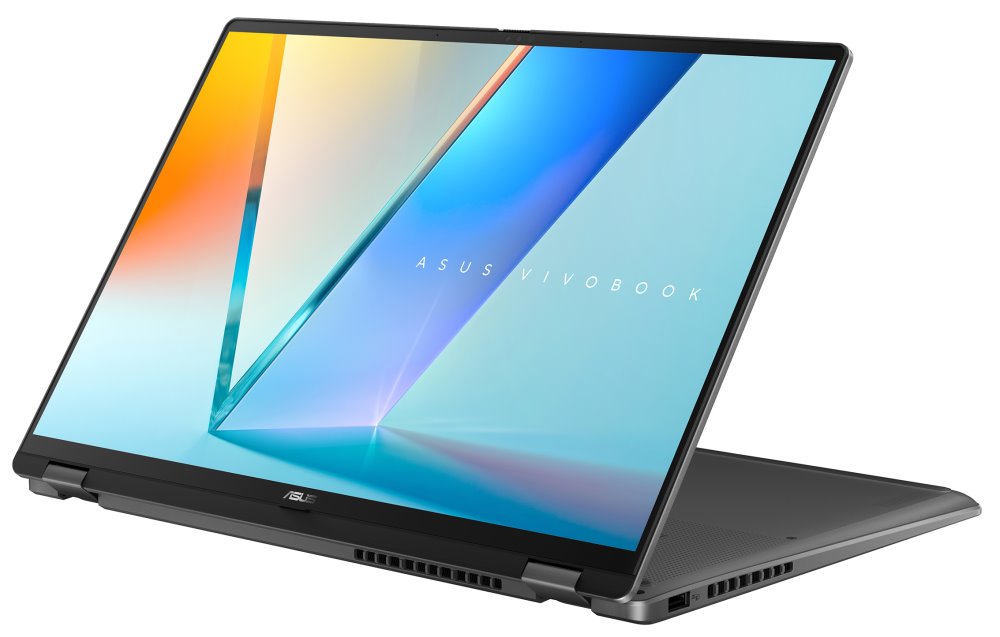 ASUS Vivobook Flip/ CORE ULTRA 7 256V/ 16GB/ 1TB SSD/ Intel® Graphics/ 16"WQXGA+,120HZ/ W11P/ šedý