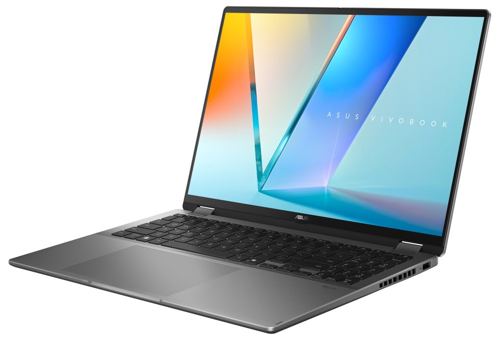 ASUS Vivobook Flip/ CORE ULTRA 7 256V/ 16GB/ 1TB SSD/ Intel® Graphics/ 16"WQXGA+,120HZ/ W11H/ šedý