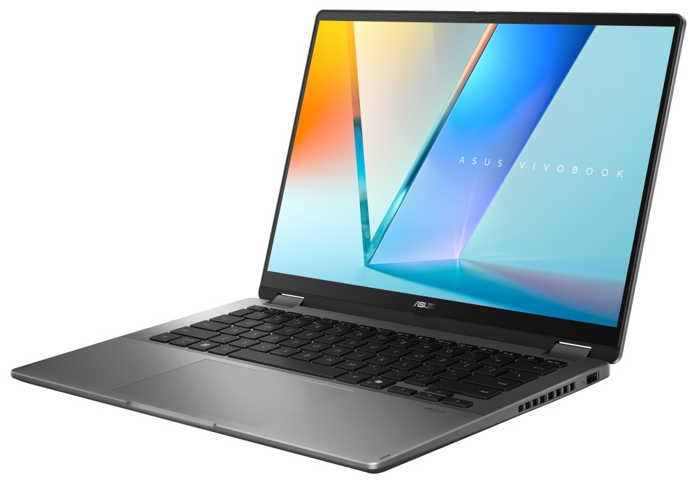ASUS Vivobook Flip/ CORE ULTRA 7 256V/ 16GB/ 1TB SSD/ Intel® Graphics/ 14"WUXGA,touch,OLED/ W11P/ šedý