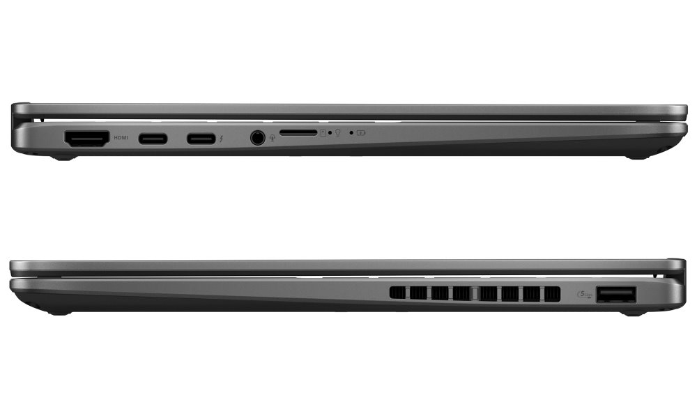 ASUS Vivobook Flip/ CORE ULTRA 7 256V/ 16GB/ 1TB SSD/ Intel® Graphics/ 14"WUXGA,touch,OLED/ W11P/ šedý