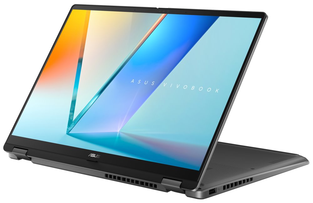 ASUS Vivobook Flip/ CORE ULTRA 7 256V/ 16GB/ 1TB SSD/ Intel® Graphics/ 14"WUXGA,touch,OLED/ W11H/ šedý