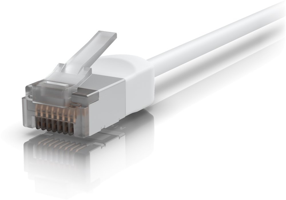 Ubiquiti UniFi Premium Patch Cable Outdoor 5m - Patch kabel, venkovní, Cat6A, bílý, 5m