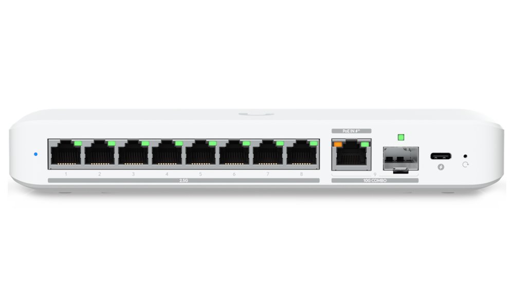 Ubiquiti UniFi Switch Flex Mini 2.5G 8 - 8x 2.5GbE, 1x 10GbE/ SFP+ port combo