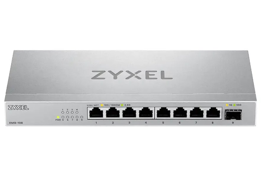 Zyxel XMG-108 8 Ports 2,5G + 1 SFP+ Desktop MultiGig unmanaged Switch