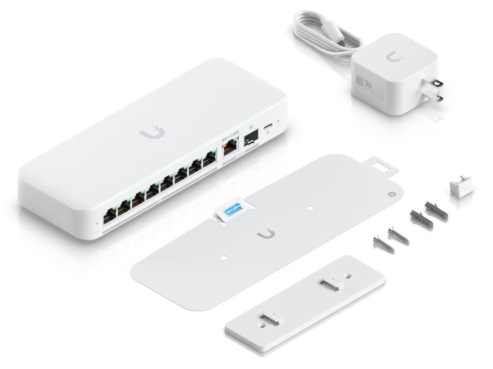 Ubiquiti UniFi Switch Flex Mini 2.5G 8 - 8x 2.5GbE, 1x 10GbE/ SFP+ port combo