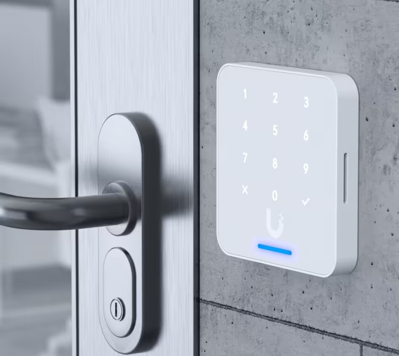 Ubiquiti UniFi Access G3 Reader Flex W - Přístupová čtečka, numerická klávesnice, krytí IP55, PoE, bílá