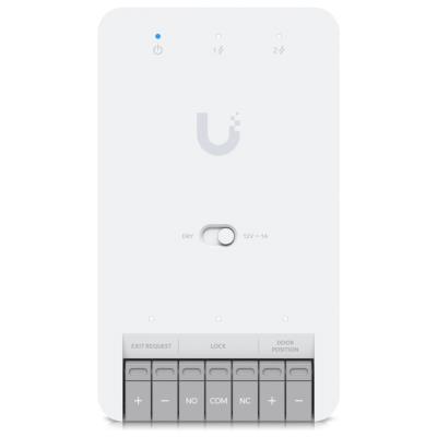 Ubiquiti UniFi Access Door Hub Mini - Rozbočovač, 2x PoE Out, 1x výstup 12V nebo Dry, 2x vstup senzor/tlačítko, 1x PoE++