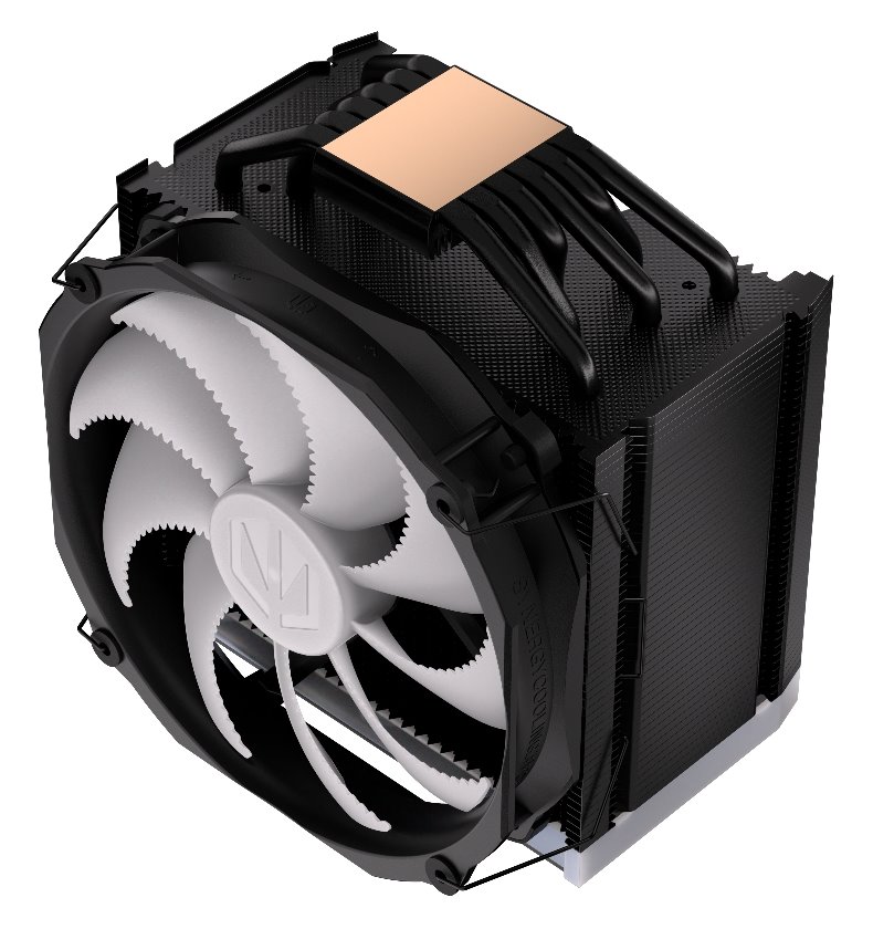 Endorfy chladič CPU Fortis 5 Black ARGB / 140mm fan/ 6 heatpipes / PWM / nanoreset controller / pro Intel i AMD / černý