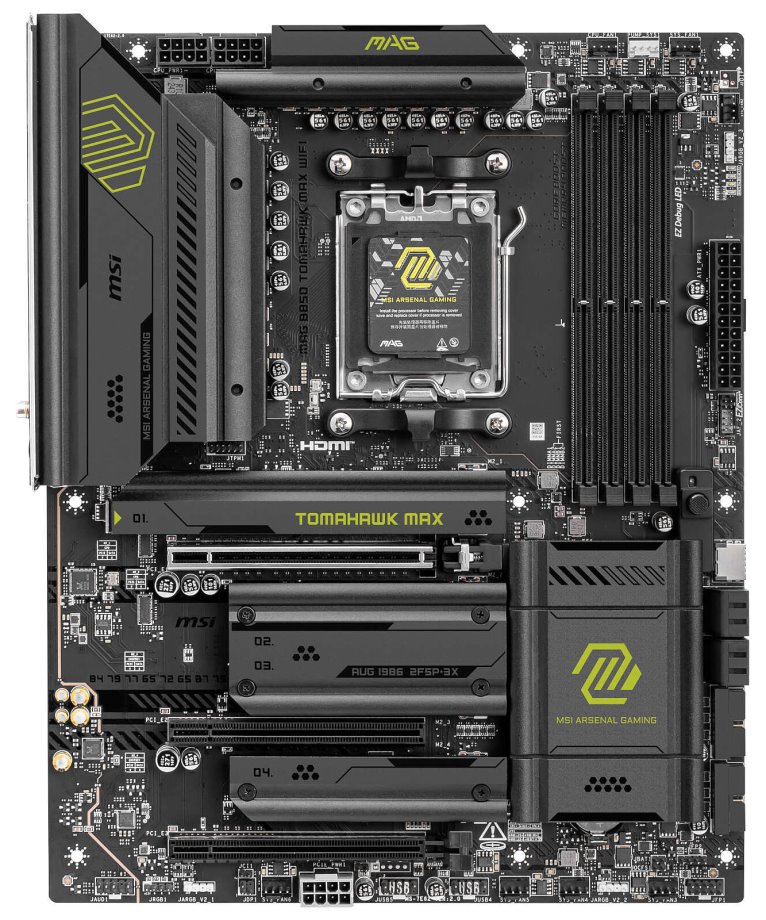 MSI MAG B850 TOMAHAWK MAX WIFI / AMD B850 / AM5 / 4x DDR5 / M.2 / WiFi / ATX