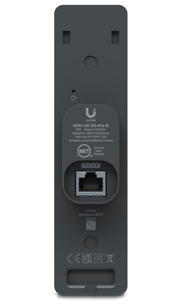 Ubiquiti UniFi Access G3 Reader Pro B - Přístupová NFC čtečka s kamerou, dotykový displej, krytí IP55, PoE, černá
