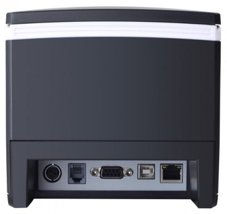 Xprinter stolní termotiskárna XP-V330-L, rychlost 260mm/s, až 80mm, USB, LAN, RS232, autocuter , černá