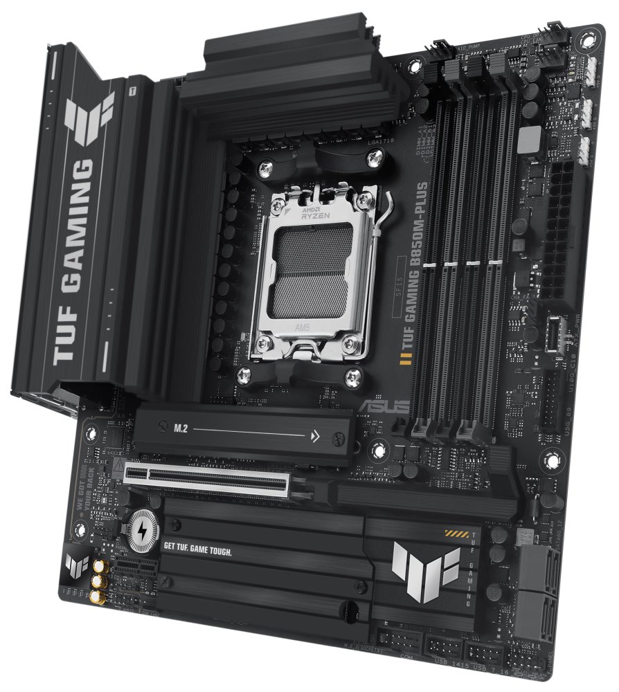 ASUS TUF GAMING B850M-PLUS / B850 / AM5 / DDR5 / DP / HDMI / USB-C / 3x M.2 / mATX
