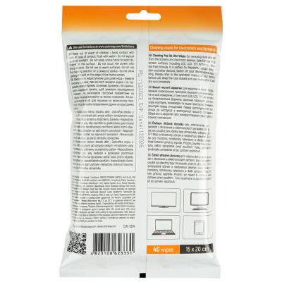 COLORWAY čistící utěrky/ na elektroniku a obrazovky/ 40ks