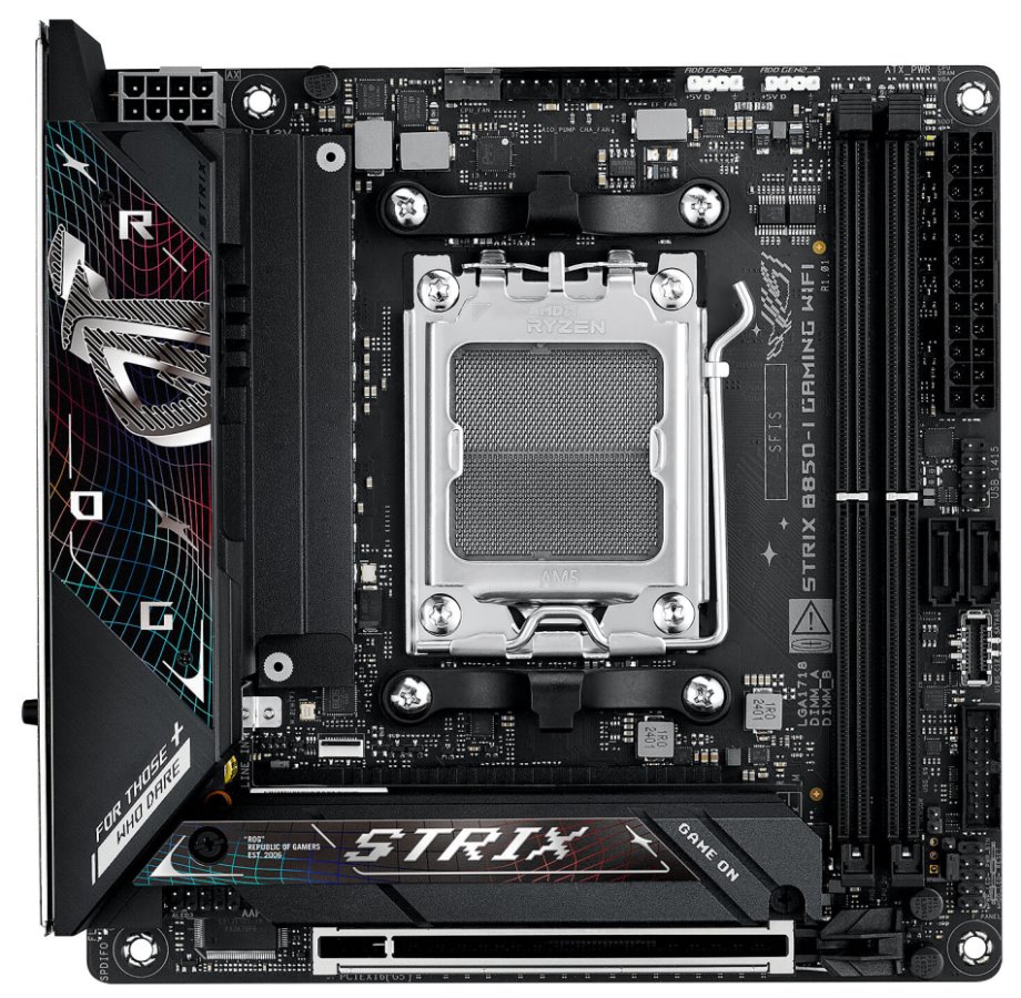 ASUS ROG STRIX B850-I GAMING WIFI / B850 / AM5 / DDR5 / DP / USB-C / 2x M.2 / WiFi / Mini-ITX